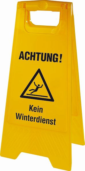 Schilder Klar Warnaufsteller Kein Winterdienst, 300x640 mm Kunststoff, 5340/73