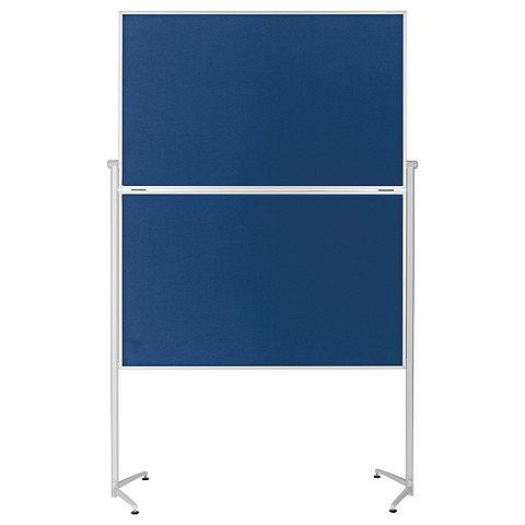 Magnetoplan Moderationstafel, klappbar, Oberfläche Filz, blau, 1151303
