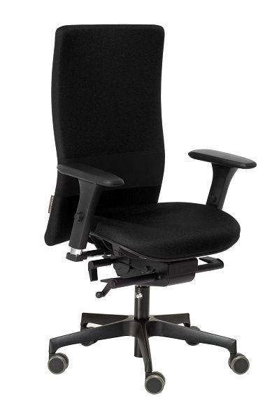 nexxtoffice Vita-Q Bürodrehstuhl mit 3D Armlehnen, Polyamid-Fußkreuz, Weiche Rollen, Havana, V-Q5-MA-WR-K-N-Hav