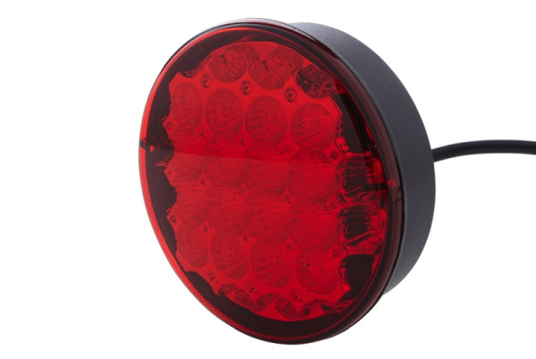 HELLA Heckleuchte - LED - 24V - Einbau/geschraubt - Lichtscheibenfarbe: rot - Kabel: 500mm - Stecker: offene Kabelenden - rechts/links, 2SB 344 200-331