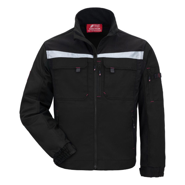 NITRAS MOTION TEX PRO FX, Arbeitsjacke, Größe: 58, Farbe: schwarz, VE: 10 Stück, 7750-58
