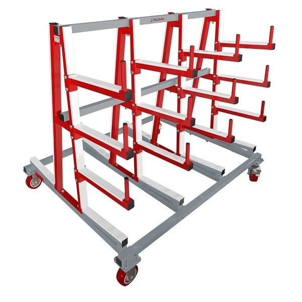 Holzmann Fahrbarer Tragarmwagen mit 4 Kragarm-Ebenen, TAW40