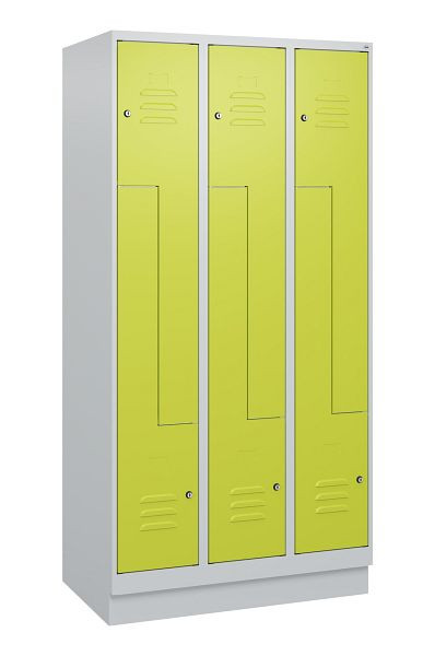 C+P Z-Spind Classic PLUS, Sockel, 6 Abteile, 1800x900x500mm, 7035/0024, Zylinderschlösser, 0800237-306 S10025