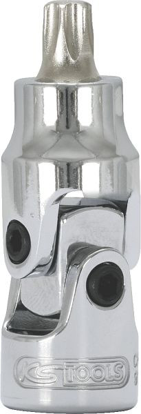 KS Tools 1/4" CHROMEplus Gelenk-Bit-Stecknuss Torx, T15, 917.1493
