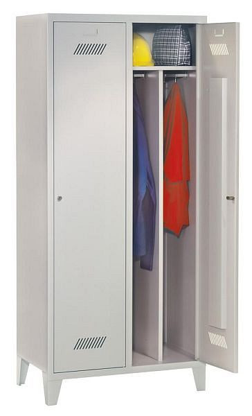 Pavoy Kleiderschrank mit Füßen 1850/500/800, 2 Abteile, Zylinderschloss, 60201-214-031-735