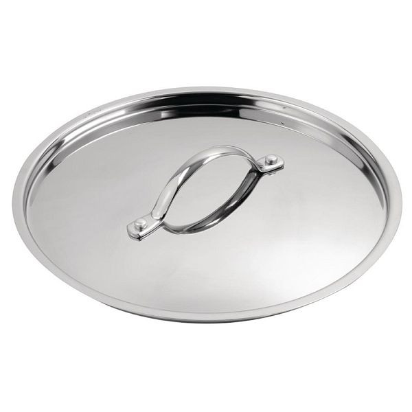 Vogue Tri Wall Edelstahl-Deckel 24cm, geschirrspülergeeignet, Y425