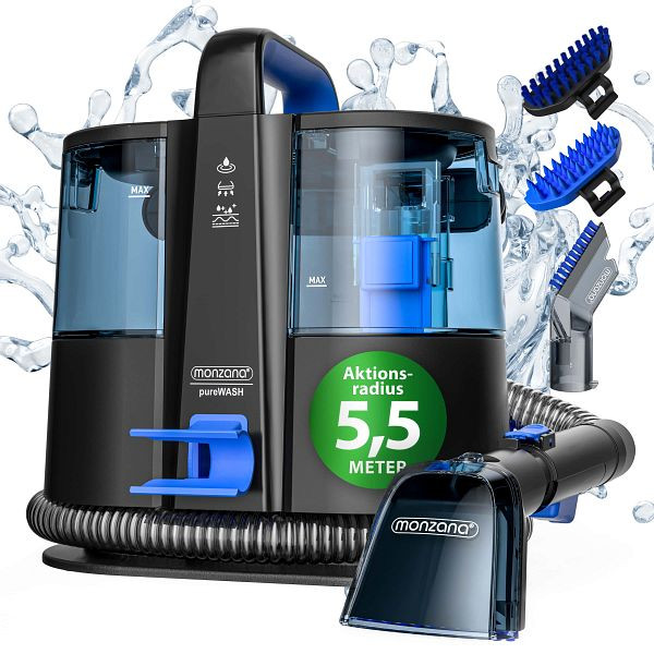 monzana Waschsauger SC4000 Schwarz/Blau 400W, 109891, 4251776934990