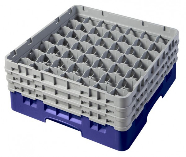 Cambro Spülkorb mit 49 Fächer Camrack® 17,4 cm Marineblau, 49S638186
