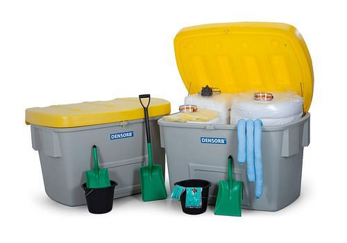 DENIOS Notfall-Set ÖL MAXI XL in 2 Sicherheitsboxen, 1100 Liter, OPA90, 215891