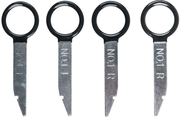 KS Tools Radio-/Navigationsgerät Entriegelungswerkzeug, 4-teilig, 500.1373