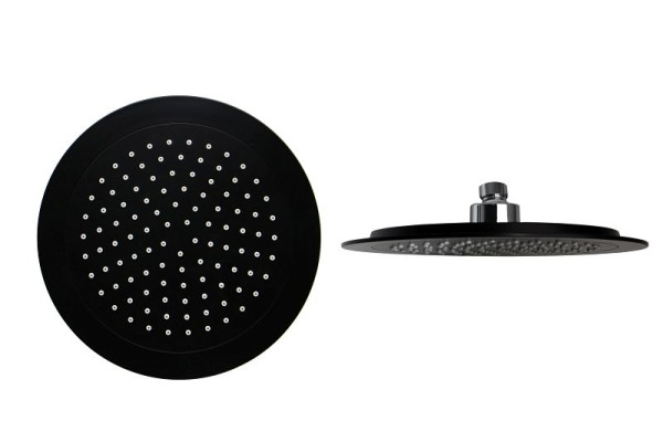 Sanotechnik Kopfbrause rund schwarz matt, AB300, 9002827039318