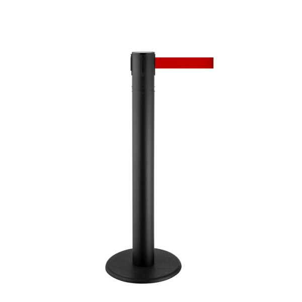 Stein HGS Personenleitsystem 'P-Line 360 Long' aus Metall, schwarz, drehbarer Kopf, rot, 10 m, 65861.0001