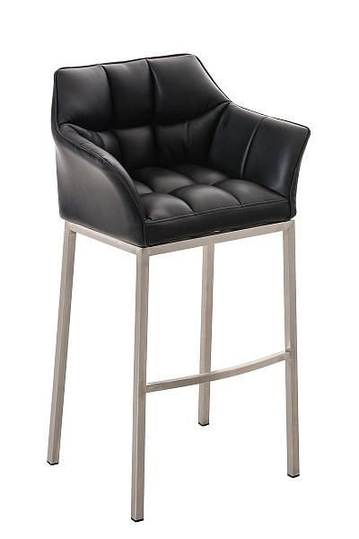 CLP Barhocker Damaso E mit 4-Fuß Gestell, schwarz, 101679901