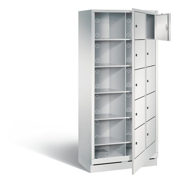 C+P Wäsche-Ausgabeschrank Evolo, H1800xB810xT500mm, Farbe: Lichtgrau, 48160-205 S10000