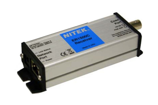 Nitek Ethernet, PoE Extender, Koax, für Etherstretch Switches, 1 Port, Receiver, ER1500C