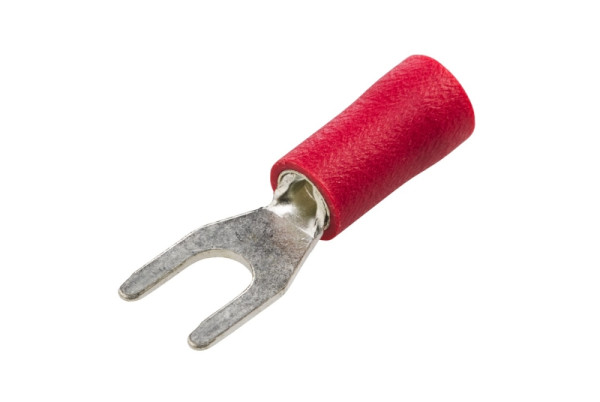 HELLA Leitungsverbinder, mit Gabelkopf, rot, von: 0.5mm², bis: 1.0mm², Gabelverbinder, Bohrung-Ø: 3.6mm, 8KW 744 777-003