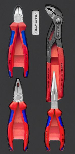 Kraftwerk PRO LINE KNIPEX EVA3 Zangen-Satz 4-teilig 20x40 Einlage, 105.401.048