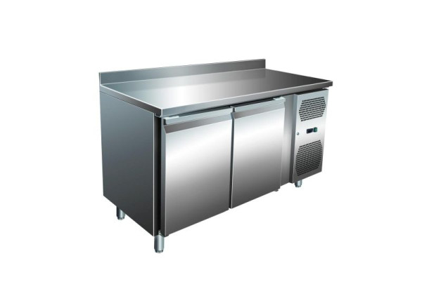 A&S Polarny VIP Kühltisch mit 2 Türen und Aufkantung -2 bis +8°C 1.360x700x960 mm, KT2A-VIP