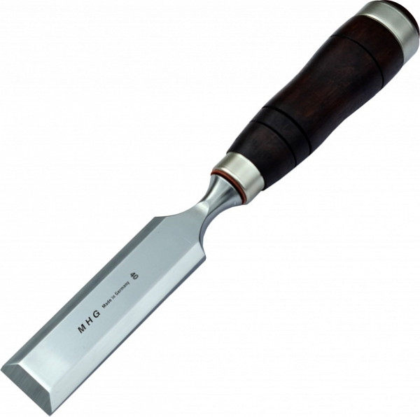 MHG Zimmermannsbeitel mit Kraftformheft Weißbuche, braun, Klinge poliert, Größe: 35 mm, 1124.35