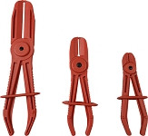 Busching Schlauchklemmenzangen-Set "AntiRutsch" 3-teilig, Größen 154, 183 und 256 mm, Universell einsetzbar, 100956