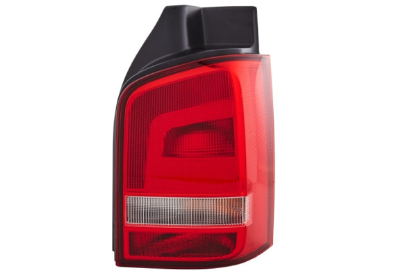 HELLA Heckleuchte, Glühlampe, glasklar/rot, für u.a. VW T5 (7HB,7HJ,7EB,7EJ,7EF,7EG,7HF,7EC), ECE/CCC, rechts, 2SK 010 318-081