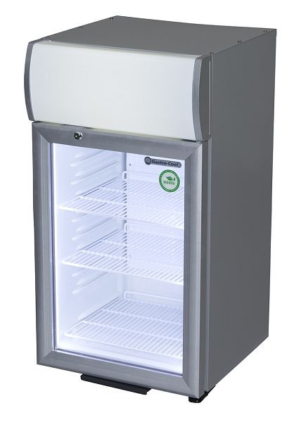 Gastro-Cool Kühlschrank mit Display - silber - LED - GCDC50, 102401