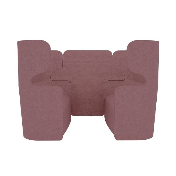 Bisley Raum in Raum Lösung Vivo, Viersitzer, Hohe Rückenlehne, NE0234 bordeaux, VIVH4XP.NE0234