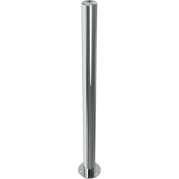 Stein HGS Absperrpfosten -Bollard-, feststehend, zum Aufdübeln, mit Bodenplatte Ø 120 mm, keine Ösen, 4062p