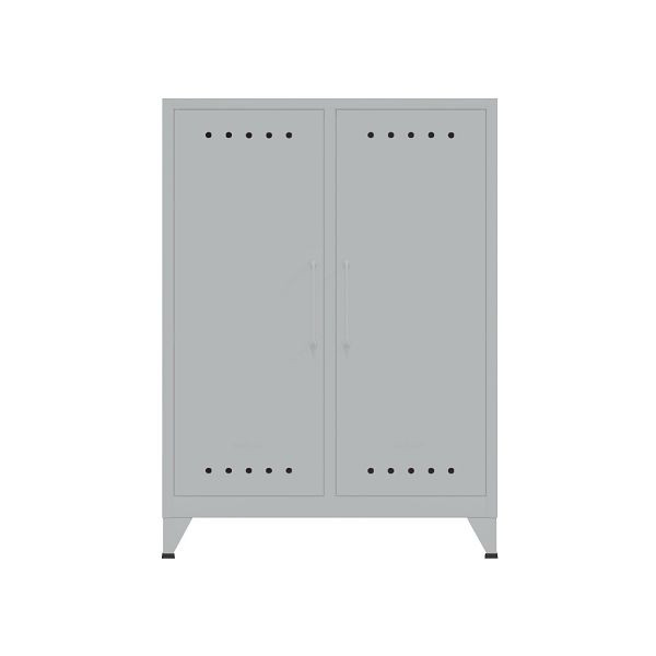 Bisley Fern Sideboard, inkl. 2 fester Fachböden, 355 silber, FERMID355