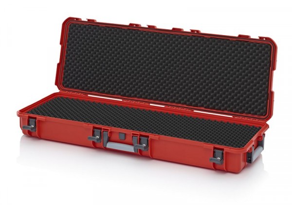 Auer Schutzkoffer Pro, Blutorange, mit 4 gleichschließenden Schlössern, Noppenschaumpolster, CP S 12416 B3-2002
