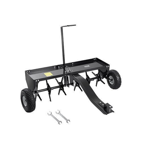 VEVOR Aerifizierer 1275x980x885 mm, Rasenbelüfter mit Universalkupplung und Eisenspikes für Aufsitzmäher, TCSHXPQQ40YCIPQ17V0
