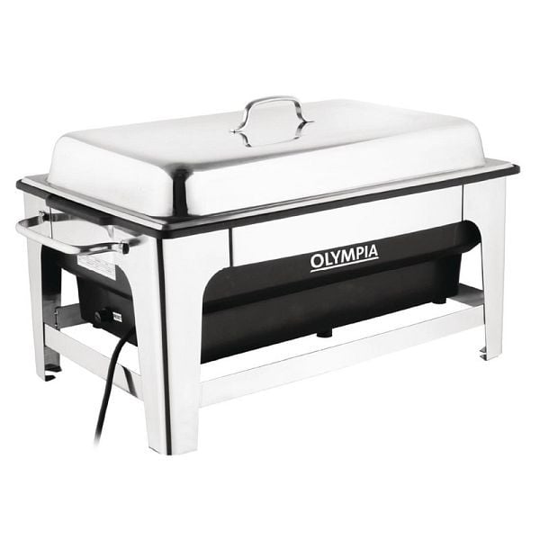Olympia elektrischer Chafing-Dish, Kapazität: 13,5 l, 36,2 x 63,8 x 34,7 cm, Edelstahl, CM266