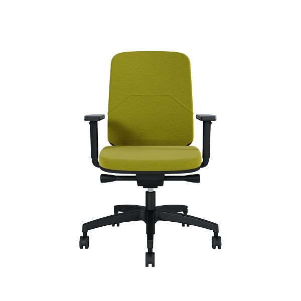 Bisley Bürodrehstuhl Bali, Gepolsterte Rückenlehne, Mit Armlehnen Kunststofffußkreuz, TN9702 lime, BALIKLGTN9702