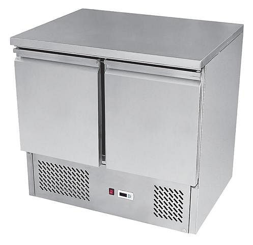 gel-o-mat Kühltisch In Saladettenbauform, Modell ESL3801GR mit 2 Türen, 560KT.1GL