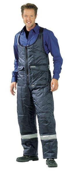 Planam Kühl-/Gefrierhaus Kühlhaus Latzhose, marine, Innenfutter rot, Größe XXXL, 5123064