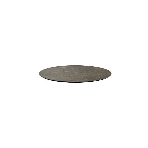 Feros HPL Tischplatte Midnight Marble Ø70 cm, 1670