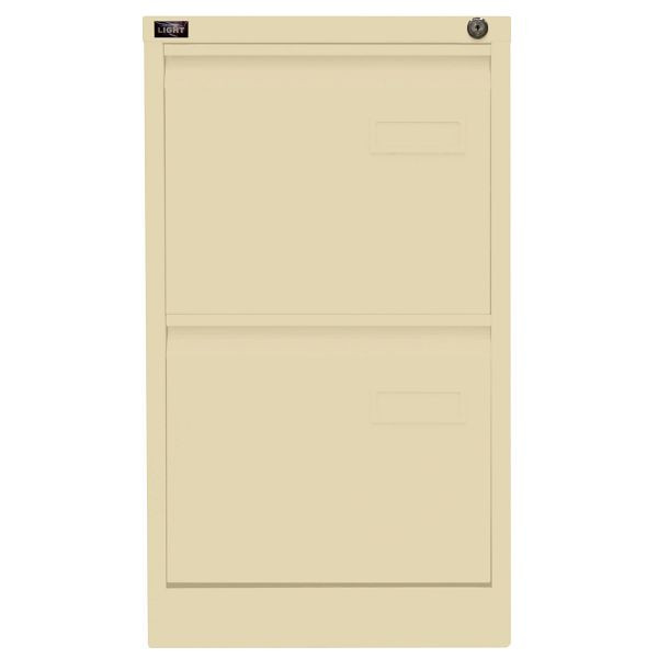 Bisley LIGHT Hängeregistraturschrank LIGHT, einbahnig, 2 HR-Schubladen, 606 creme, IPCCA12606
