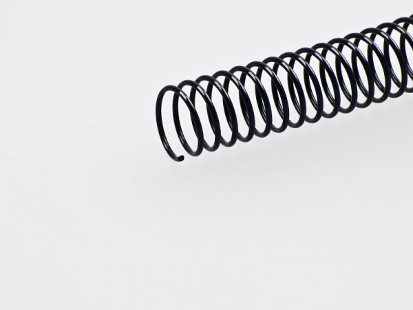 RENZ Plastikspiralen Ø= 18 mm, schwarz; Steigung 6,2865 mm, Länge: 32 cm, VE: 100 Stück, 067180124032