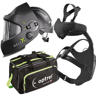 Optrel Ready to weld package HELIX quattro + swiss air (4600.150), Automatik Schweißhelm HELIX quattro, 14104