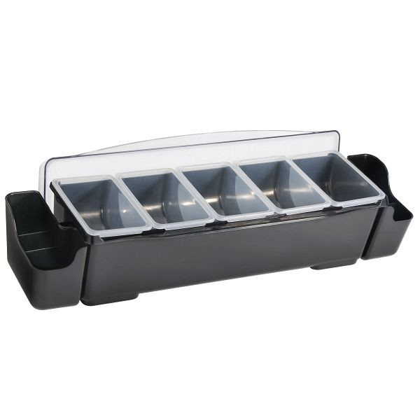 Stalgast Zutatenbehälter, 7 Fächer, 600x150x85 mm (BxTxH), BE0707600