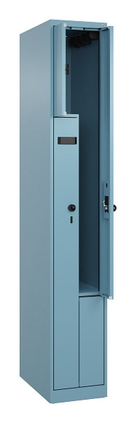C+P Z-Spind Evolo PLUS, 2 Fächer, 1850x300x500mm, 0010/0010, Drehriegel, 049003-102 S10015