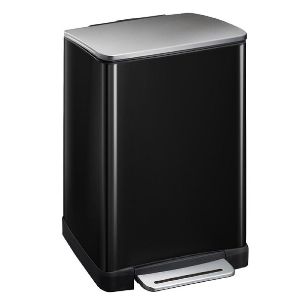 STEIN HGS E-Cube Treteimer, schwarz, edelstahl, matt, 40 Liter, 83997.0004