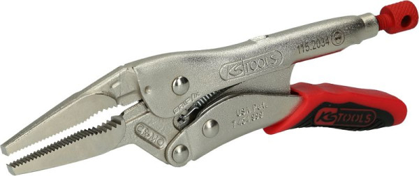 KS Tools Langbacken-Gripzange mit Easy-Release, 45mm, Länge 170mm, 115.2034