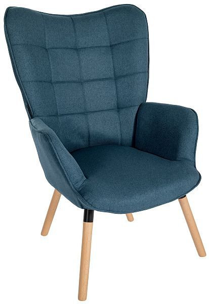 CLP Sessel Garding Stoff, blau, 316807, 4251756442378