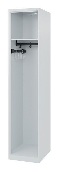 C+P Feuerwehrspind Evolo, Modell EXPERT, 1 Abteil, H1850B400T500 mm, Lichtgrau, 0491015-12 S10000