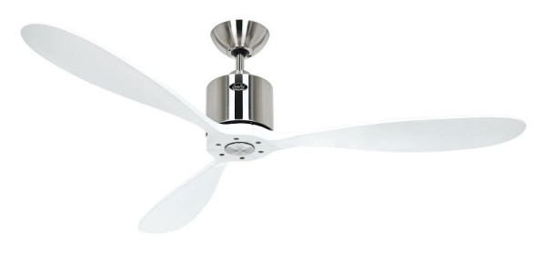 CasaFan Deckenventilator Aeroplan Eco Chrom gebürstet-Lack weiß, 313248