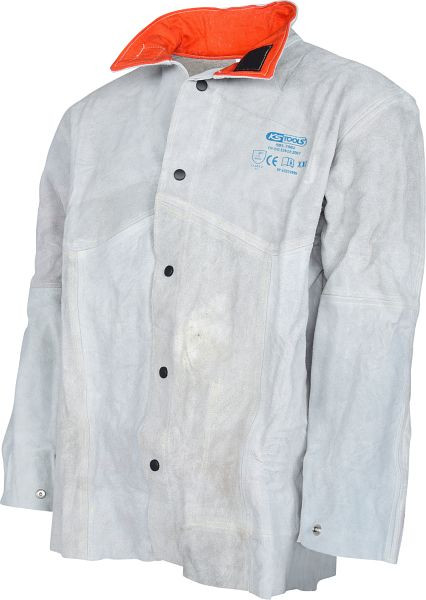 KS Tools Schweißerjacke, XXL, Farbe: grau, 985.7002, 4042146544891