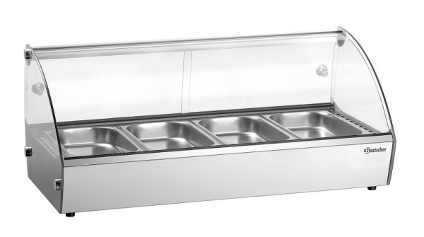 Bartscher Heiße Aufsatzvitrine R4 4 x 1/3 GN, 305058, 4015613681818