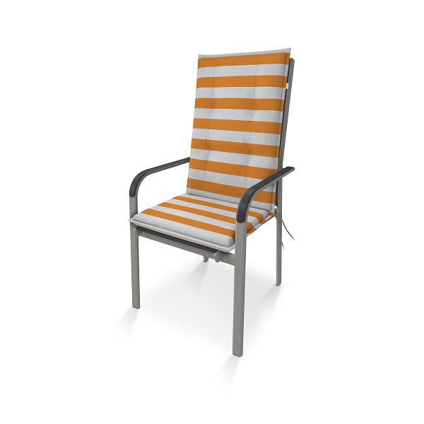 doppler Hochlehner LIVING ca. 119x48x6 cm, orange, grau Streifen, 5122154912