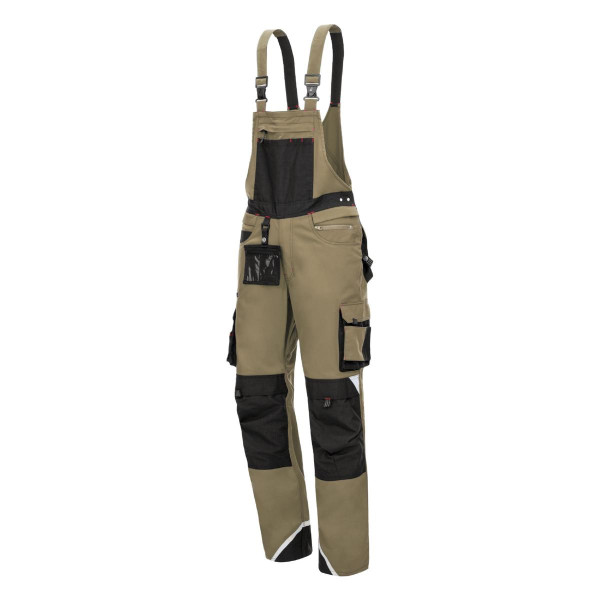 NITRAS MOTION TEX PRO FX, Latzhose, Größe: 54, Farbe: khaki, VE: 10 Stück, 7725-54